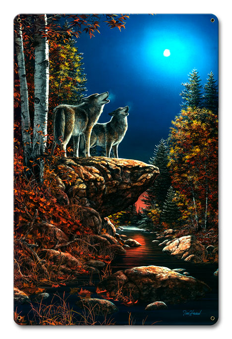 Wolf Duet, Featured Artists/Jim Hansel Art, Satin, 12 X 18 Inches