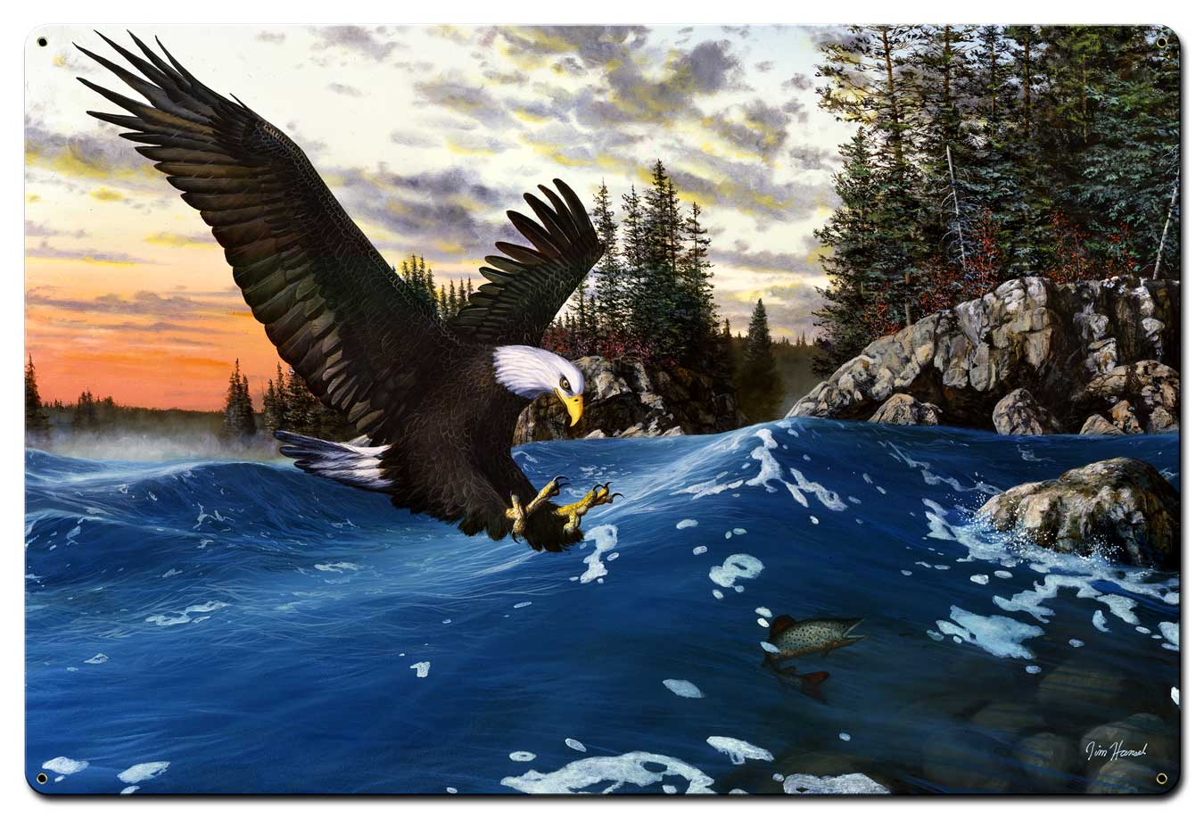 Endangered Moment, Featured Artists/Jim Hansel Art, Satin, 36 X 24 Inches