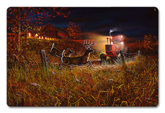 Field Of Dreams Deer, Featured Artists/Jim Hansel Art, Satin, 18 X 12 Inches