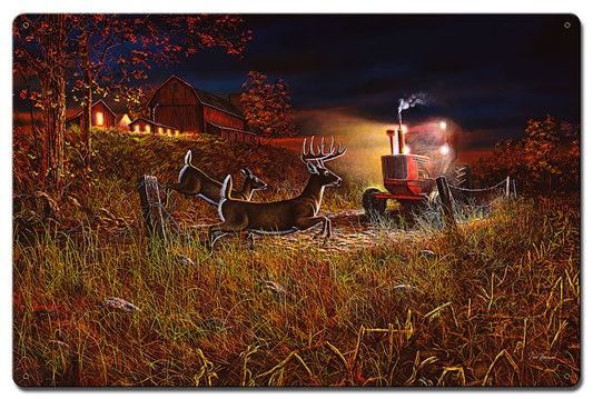 Field Of Dreams Deer, Featured Artists/Jim Hansel Art, Satin, 24 X 16 Inches