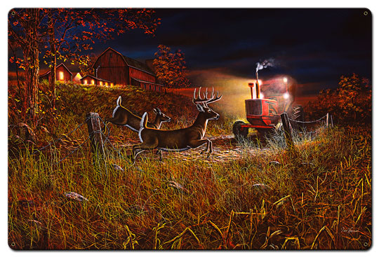 Field Of Dreams Deer, Featured Artists/Jim Hansel Art, Satin, 24 X 36 Inches
