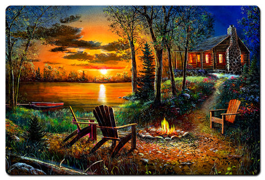 Fireside, Featured Artists/Jim Hansel Art, Satin, 36 X 24 Inches