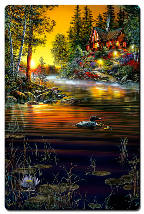 Garden Hideaway, Featured Artists/Jim Hansel Art, Satin, 24 X 16 Inches