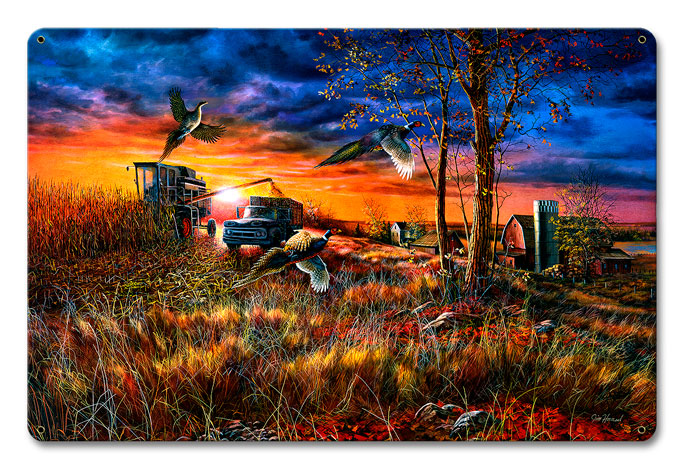 Harvest Ringnecks, Featured Artists/Jim Hansel Art, Satin, 18 X 12 Inches