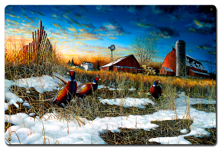 Harvest Rooster, Featured Artists/Jim Hansel Art, Satin, 24 X 16 Inches