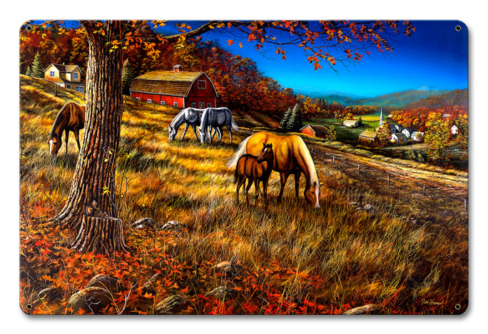 Hillside Gathering, Featured Artists/Jim Hansel Art, Satin, 12 X 18 Inches