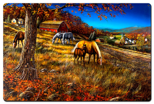 Hillside Gathering, Featured Artists/Jim Hansel Art, Satin, 36 X 24 Inches