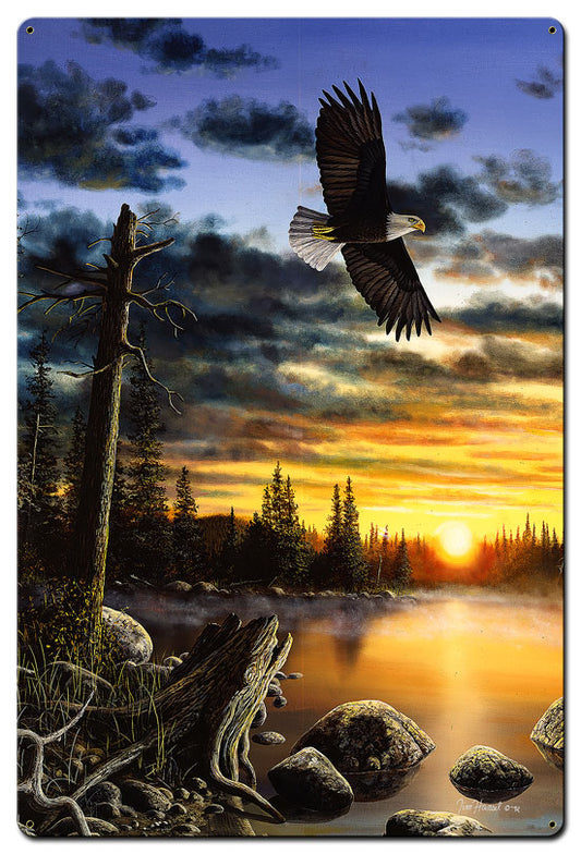 Eagles King Domain, Featured Artists/Jim Hansel Art, Satin, 36 X 24 Inches