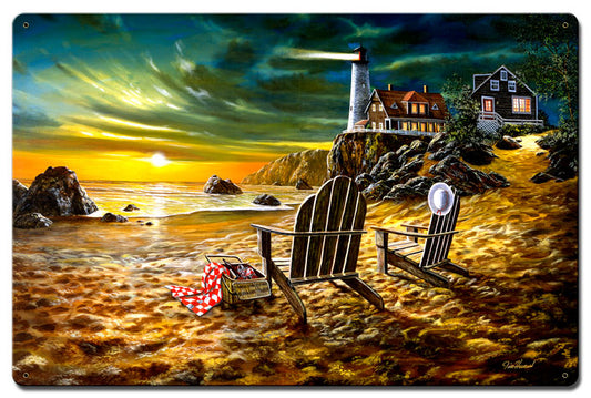 Seaside Rendezvous, Featured Artists/Jim Hansel Art, Satin, 16 X 24 Inches
