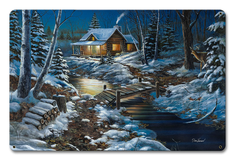 Woodland Retreat, Nature, Satin, 12 X 18 Inches