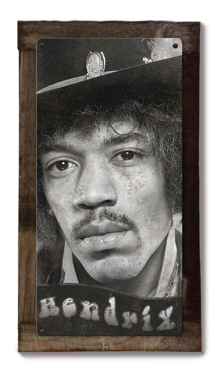 Jimi Hendrix, The Experience, METAL Sign, Triptych, 3 Panel, On American Steel, Optional Barn Wood Frame, Wall Decor, Wall Art, 54"x36"