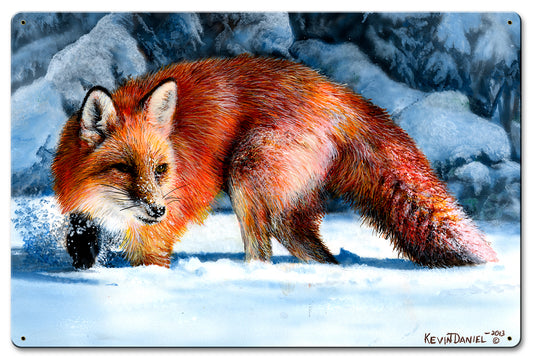 Fox At The Pines, Featured Artists/Kevin Daniel Art, Satin, 16 X 24 Inches
