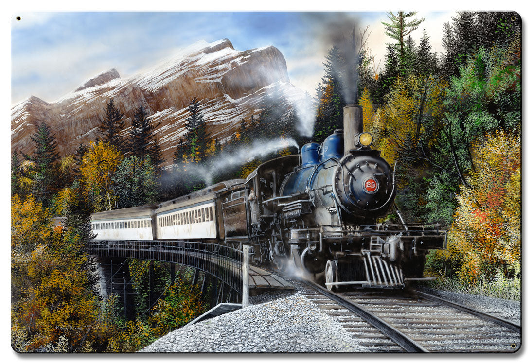 Autumn Express, Featured Artists/Kevin Daniel Art, Satin, 24 X 36 Inches