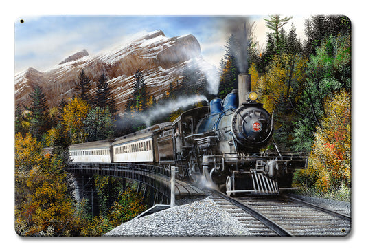 Autumn Train, Featured Artists/Kevin Daniel Art, Satin, 12 X 18 Inches