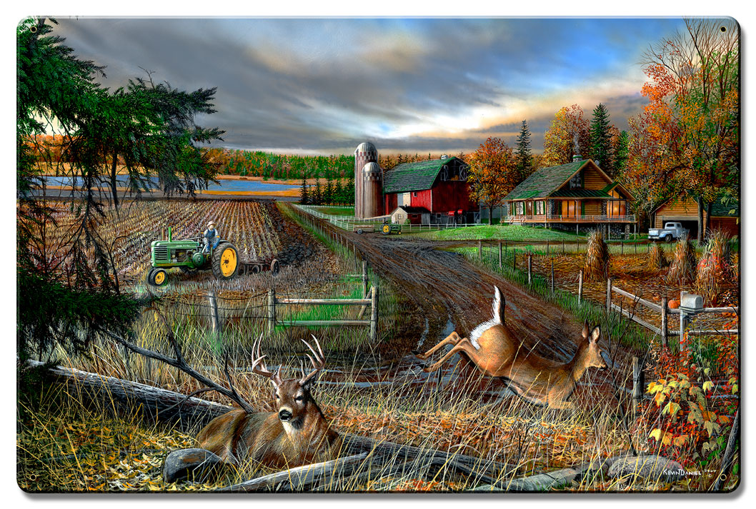 Dream Farm, Featured Artists/Kevin Daniel Art, Satin, 16 X 24 Inches