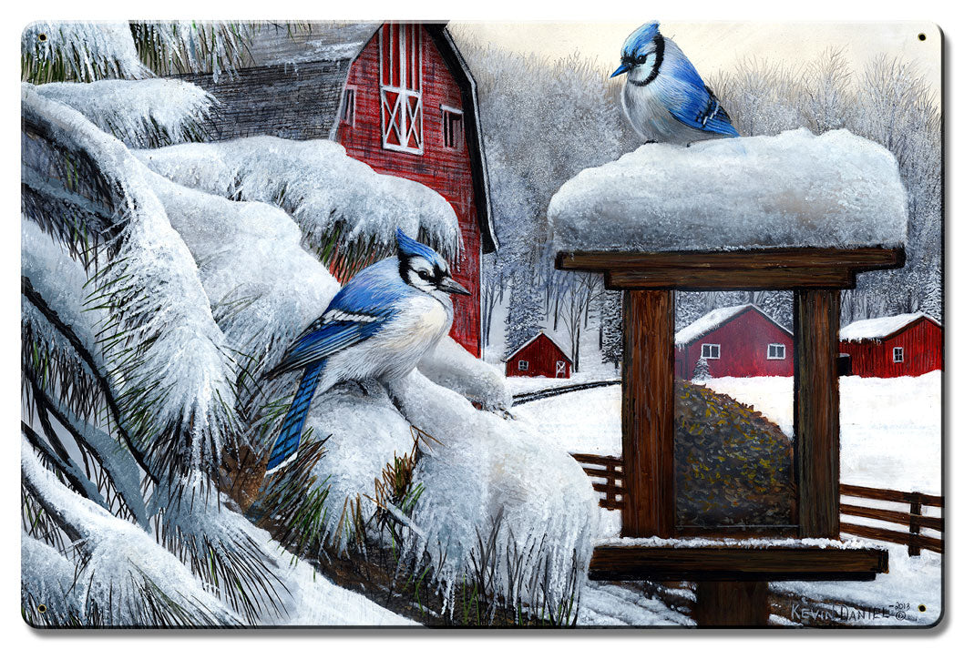 Blue Jays, Featured Artists/Kevin Daniel Art, Satin, 16 X 24 Inches