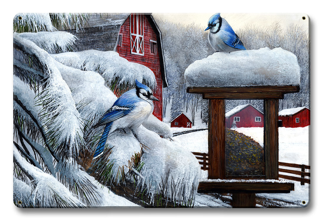 Blue Jays, Featured Artists/Kevin Daniel Art, Satin, 18 X 12 Inches