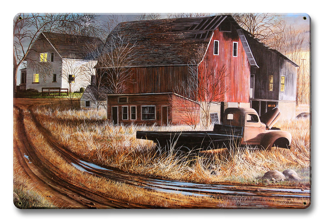 Barnyard Tussle No Pheasants, Featured Artists/Kevin Daniel Art, Satin, 12 X 18 Inches