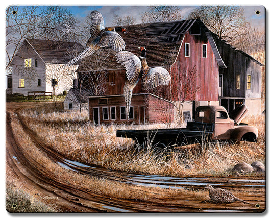 Barnyard Tussle, Featured Artists/Kevin Daniel Art, Satin, 15 X 12 Inches