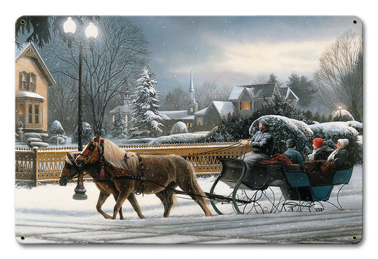 Winter Heavenly Night, Featured Artists/Kevin Daniel Art, Satin, 12 X 18 Inches