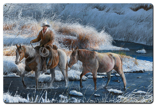 Cowboy Heading Home, Featured Artists/Kevin Daniel Art, Satin, 36 X 24 Inches