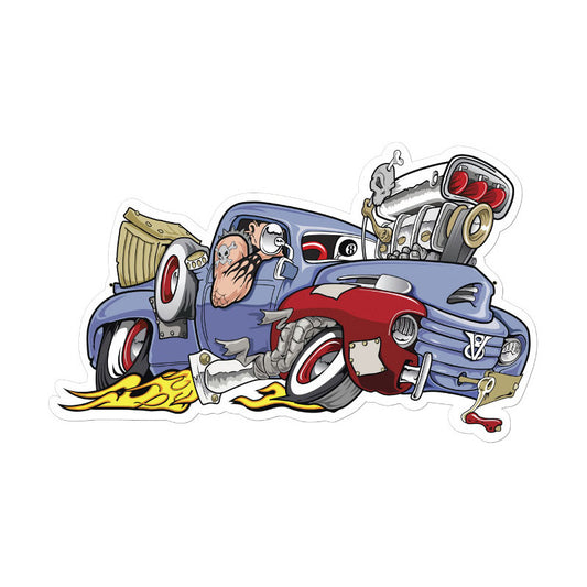 Rat Truck, Automotive, Custom Metal Shape, 22 X 13 Inches