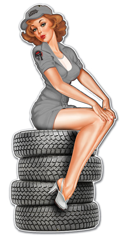 Tire Babe, , Plasma, 12 X 24 Inches