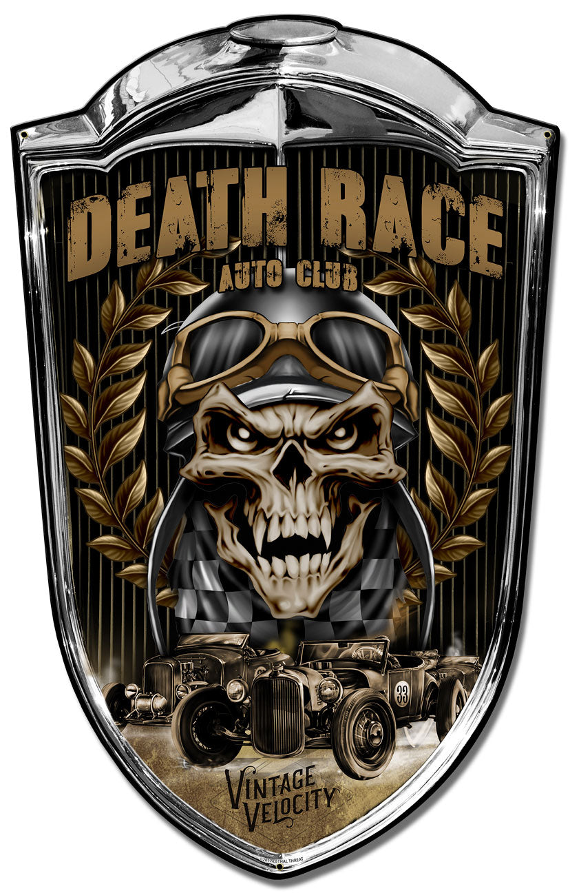 Grill Sign Vintage Velocity, Featured Artists/Lethal Threat, Plasma, 24 X 36 Inches