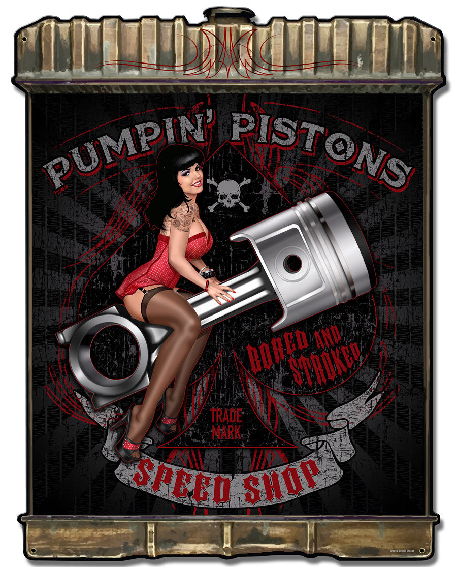 Radiator Pumpin Pistons, Featured Artists/Lethal Threat, Plasma, 24 X 32 Inches