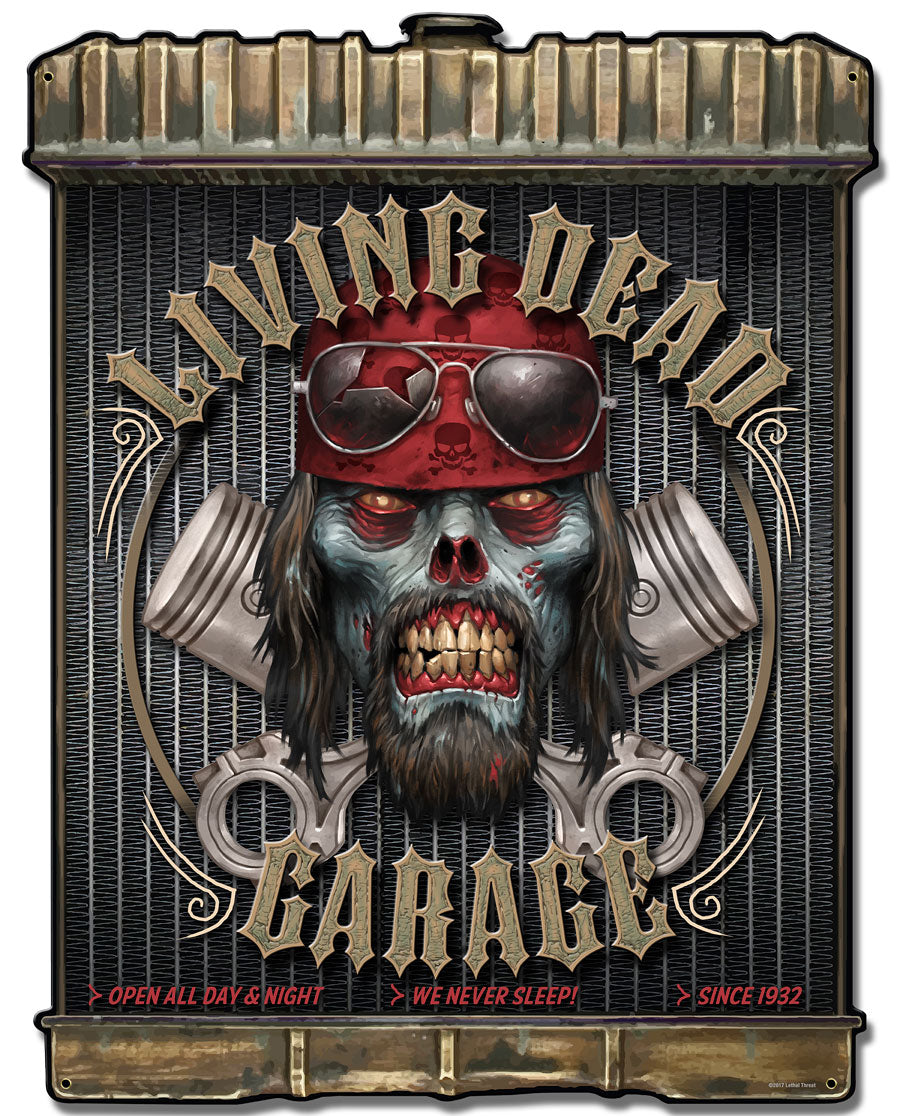 Radiator Zombie, Featured Artists/Lethal Threat, Plasma, 24 X 32 Inches