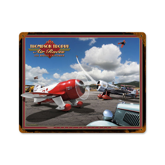 Air Races 1933, Aviation, Vintage Metal Sign, 15 X 12 Inches