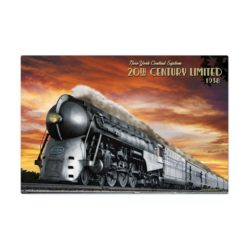 20th Century Limted, Metal Sign, Metal Sign, 36 X 24 Inches