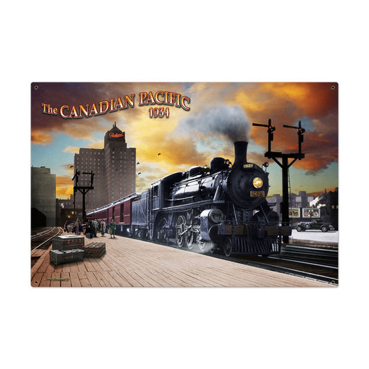 Canadian Pacific, Metal Sign, Metal Sign, 36 X 24 Inches