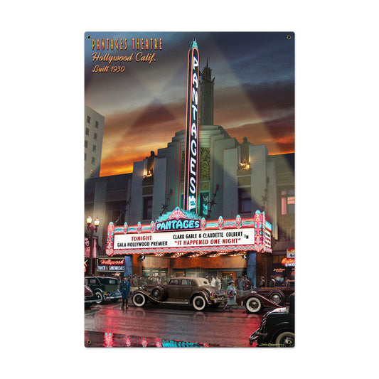 Pantages Theater, Metal Sign, Metal Sign, 24 X 36 Inches