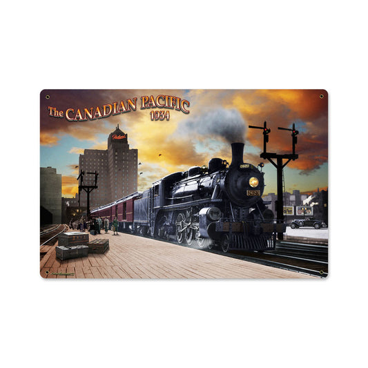 Canadian Pacific, Metal Sign, Metal Sign, 18 X 12 Inches