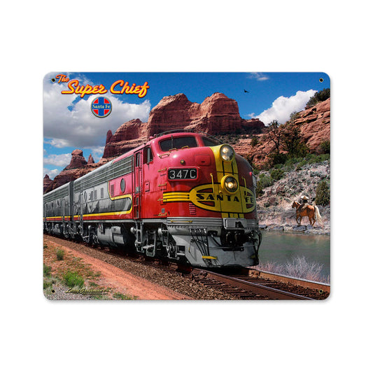 Sante Fe, Metal Sign, Metal Sign, 15 X 12 Inches