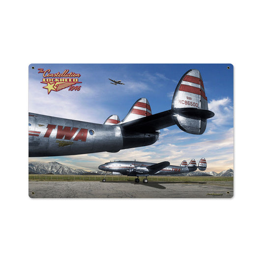Constellation, Aviation, Metal Sign, 18 X 12 Inches