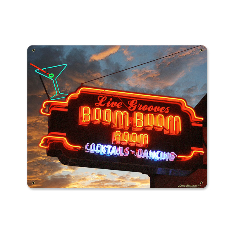 Boom Boom Room, Metal Sign, Metal Sign, 15 X 12 Inches