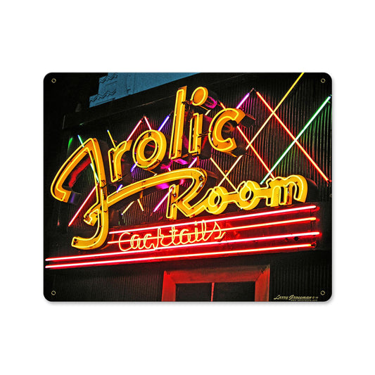 Frolic Room, Metal Sign, Metal Sign, 15 X 12 Inches