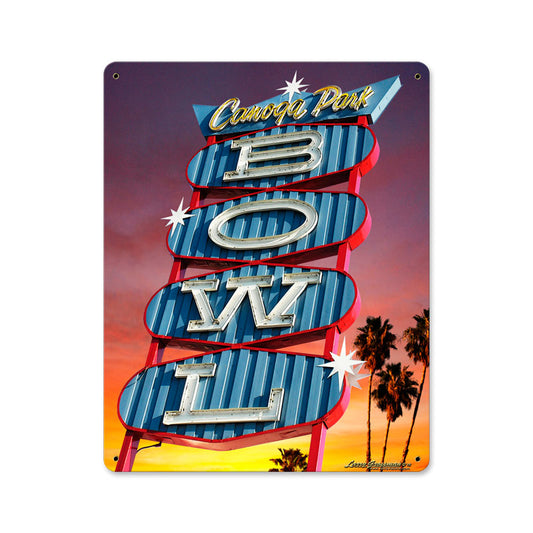 Bowl, Metal Sign, Metal Sign, 12 X 15 Inches