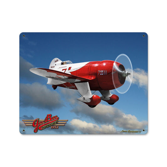 Gee Bee II, Aviation, Metal Sign, 15 X 12 Inches