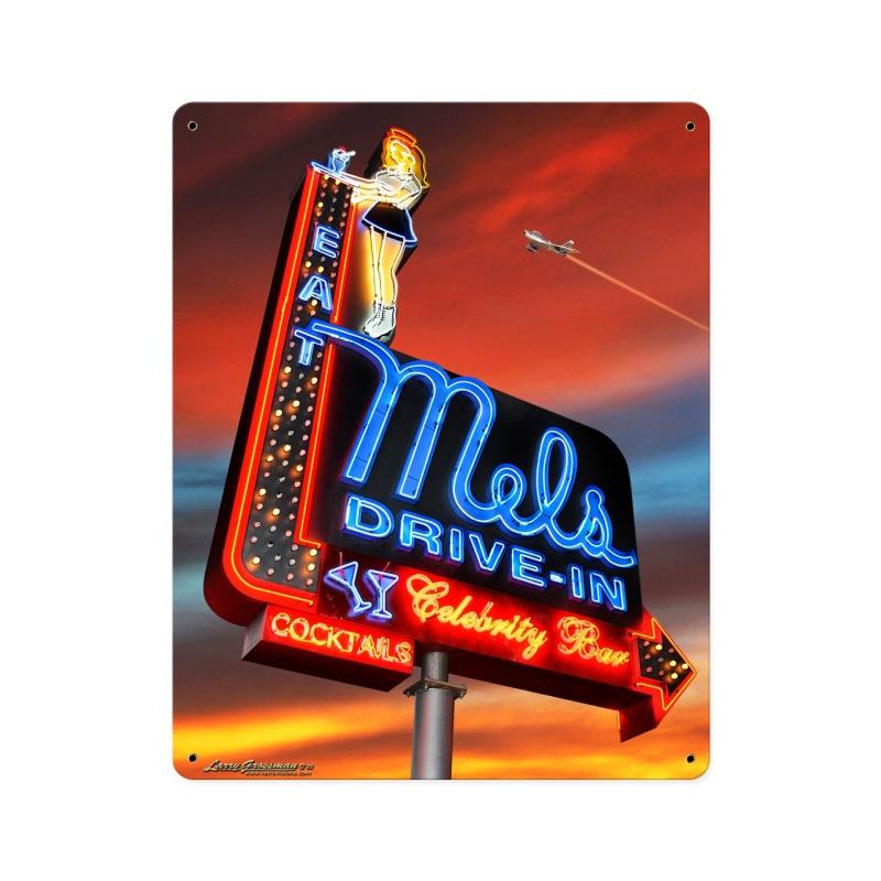 Mels Sunset, Metal Sign, Metal Sign, 12 X 15 Inches