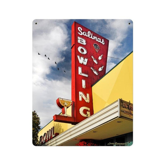 Salinas Bowl, Sports and Recreation, Metal Sign, 12 X 15 Inches