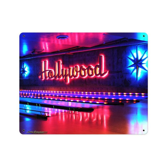 Hollywood Bowl, Sports and Recreation, Metal Sign, 15 X 12 Inches