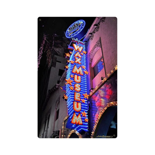 Wax Museum, Metal Sign, Metal Sign, 12 X 15 Inches