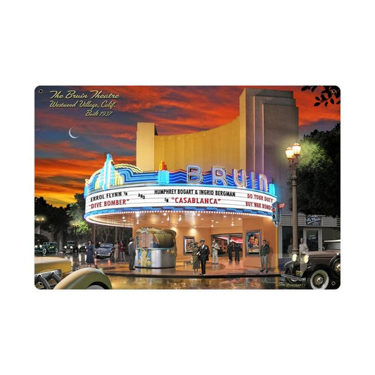 Bruin Theatre, Metal Sign, Metal Sign, 36 X 24 Inches