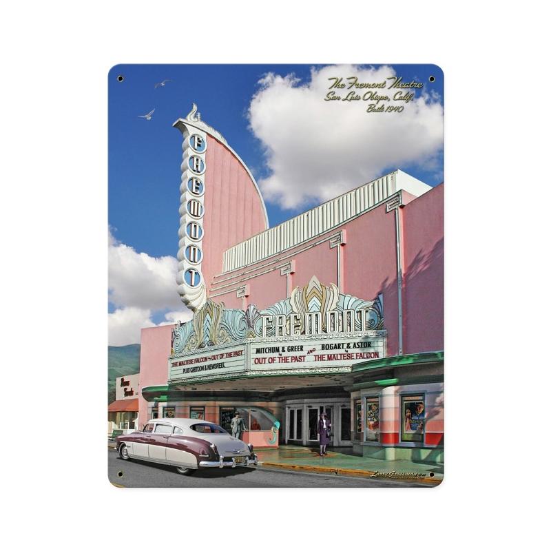 Fremont Theatre, Metal Sign, Metal Sign, 12 X 15 Inches