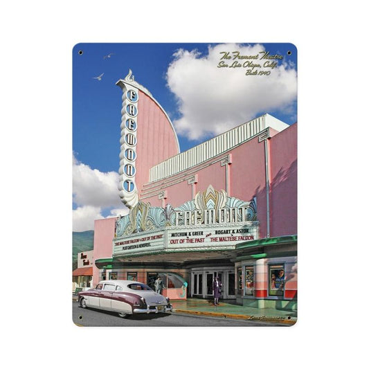 Fremont Theatre, Metal Sign, Metal Sign, 12 X 15 Inches