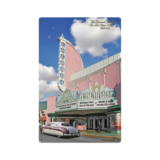 Fremont Theatre, Metal Sign, Metal Sign, 12 X 18 Inches