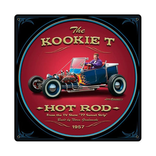 Kookie T, Automotive, Metal Sign, 12 X 12 Inches